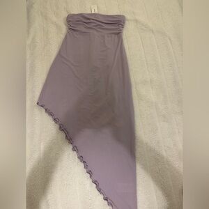 Urban Outfitters Strapless Asymmetrical Lavender Dress